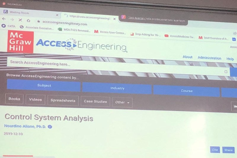 McGraw Hill-Access Engineering Kullanıcı Eğitimi