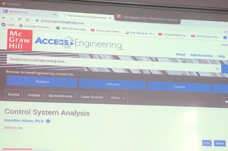 McGraw Hill-Access Engineering Kullanıcı Eğitimi