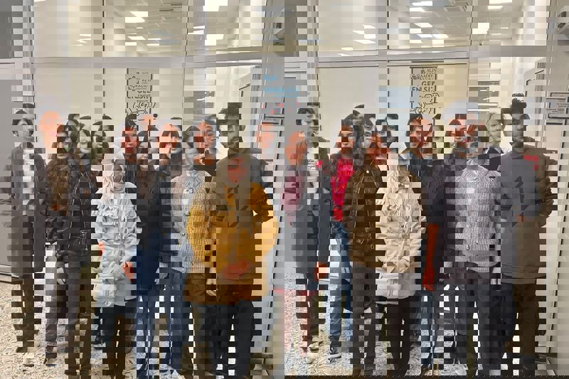 Engelli Öğrenci Koordinatörlüğü Kütüphanemizi Ziyaret Etti