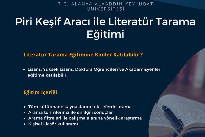 Piri Keşif Aracı Webinar Eğitimi