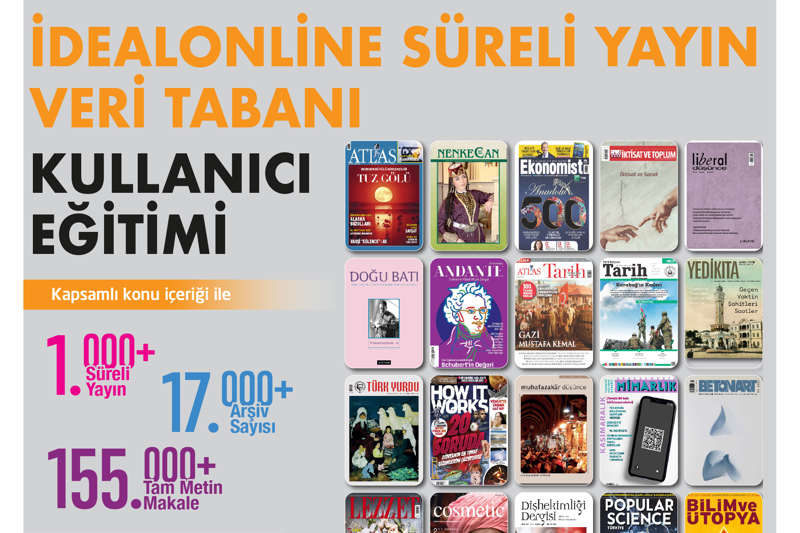 İdealonline Süreli Yayın Veri Tabanı Webinar Kullanıcı Eğitimi